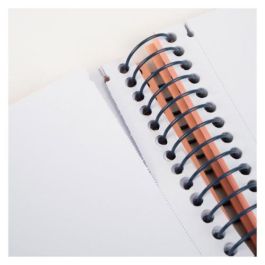 MILAN Cuaderno A4 con espiral y tapa dura, 80 hojas blancas de 95 gr/m², Colección 430 Since 1918, Azul Milan 57141E80B