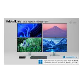 I-TEC Thunderbolt 5 Quattro Display DS 2xTB5 2xHDMI 1x2.5GLAN 1xUSB-C Gen2 Docking Station 140W PD