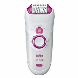 Braun Depiladora Eléctrica SE 7-000 Inalámbrica 2 Velocidades 40 min Blanco / Rosa