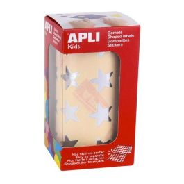 Apli Gomets autoadhesivos estrellas grandes plata en rollo, permanentes, 1416 unidades para colegio, casa, decorar Precio: 5.98999973. SKU: B1GYKYPV9A
