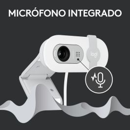 Logitech Webcam Brio 100 Blanco Full HD 1080p USB Plug and Play con Tapa de Privacidad Integrada