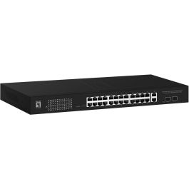 Level One GEP-2841 Switch 24x GE 2xGSFP 19" 370W 24xPoE+ Precio: 456.49999967. SKU: B17BCNGNEQ
