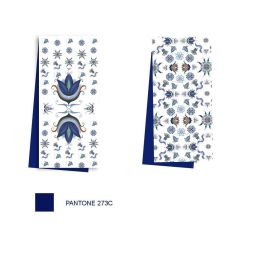 DKD Home Decor Paño Decorativo Tradicional de Algodón con Diseño de Azulejos Azul Blanco 40x60 cm, Juego de 2 Unidades Precio: 10.61412. SKU: B1BBXKRNJW
