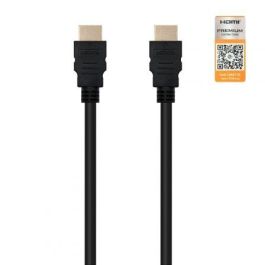 Nanocable 10.15.3601-L150 Cable HDMI 2.0 Macho - Macho 1.5m Certificado 4K HDR Negro
