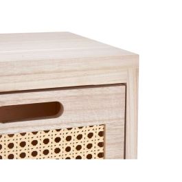 Cajonera GiftDecor Rattan Natural 27 x 58 x 25 cm 3 cajones