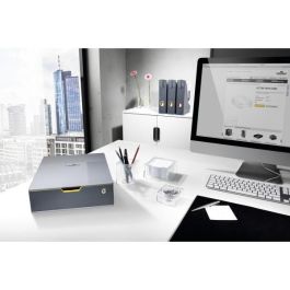 Durable Caja de Cajones VARICOLOR SAFE, 1 Cajón, con Cerradura, Plástico, Gris, Formato A4/C4, 280x95x356 mm
