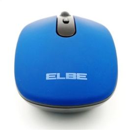 Elbe Ratón Inalámbrico RT-110 Azul con Batería Recargable, 800-1600 DPI, Plug & Play