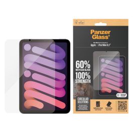 PanzerGlass Protector de Pantalla iPad mini 8.3'' (2021, 2024) - Vidrio Templado Resistente a Rayones y Golpes, Aplicación en Seco Sin Burbujas, Anti-Huellas, Transparente
