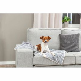 Manta para Mascotas Trixie Jimmy Soft Gris claro Poliéster Felpa 150 × 100 CM