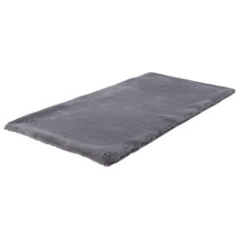 Home Deco Factory Alfombra Gris 110x60 cm Suave Poliéster