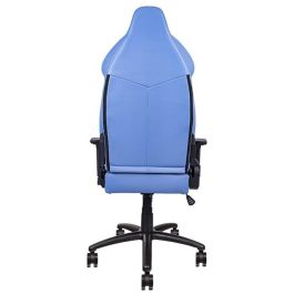 Thermaltake GGC-VCO-LWLWDS-01 Silla Gaming Butaca Acolchada para Videojuegos, 52cm Ancho, Soporta 150 kg, Azul y Blanco