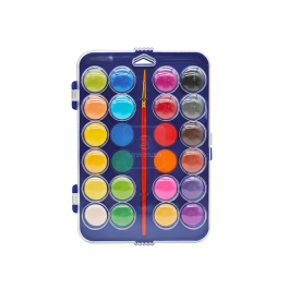 Liderpapel Acuarela 24 Colores con Pincel y Estuche de Plástico para Uso Escolar Precio: 4.49999968. SKU: B17ET8JPKD