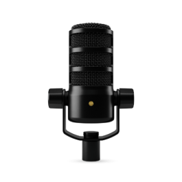 Rode PodMic USB Micrófono Dinámico Profesional para Podcasting, Streaming y Gaming, Conexión Dual XLR y USB-C, DSP APHEX, Color Negro