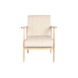 Sillon Sixties DKD Home Decor Beige Natural 68 x 81 x 63 cm