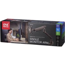 One For All ONE1738831873414 Soporte de Monitor Dinámico - Brazo Simple Ajustable - VESA 100 - para 13-32 pulgadas - 8 kg - Negro