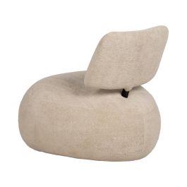 Sillón Beige Tejido Salón 67 X 73 X 67 cm