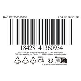 Inde Estropajero 15.2 x 10 cm "Peixe" - Ancho 11.1 cm, Alto 16.2 cm, Largo 16.4 cm (8 Unidades)