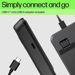 HP Teclado Retroiluminado Cableado 400 con 12 Teclas Programables para Productividad y Juego