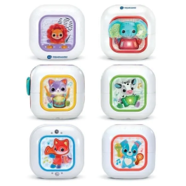 Vtech Baby Cubo Musical para Bebé, Juguete Educativo con 4 Botones de Animales, 3 Modos de Juego, Canciones y Melodías para Estimular Motor y Descubrimiento, 6-36 Meses