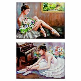 Cuadro Tradicional DKD Home Decor Blanco Marron 3 x 60 x 80 cm (2 Unidades) Precio: 49.50000011. SKU: B1FKGT2WLZ
