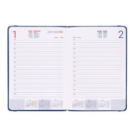 Agenda Encuadernada Liderpapel Efira A5 2025 Dia Pagina Color Azul Papel 70 gr