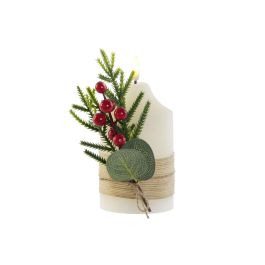 Vela LED DKD Home Decor Blanco 7 x 7 x 12 cm (AA) Vela LED DKD Home Decor Blanco 7 x 7 x 12 cm (AA)