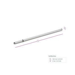 Estimulador Uretral de Aluminio Mystim Plata (15 cm)