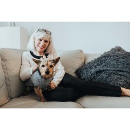 Hunter Jersey para Perro Malmö de Punto Trenzado Acrílico, Cálido y Elástico para Máxima Comodidad, Talla 30 cm Gris