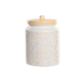 Bote DKD Home Decor 15 x 15 x 21 cm Blanco Amarillo Dolomita Shabby Chic Precio: 13.50000025. SKU: S3044555