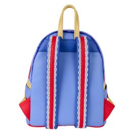 Loungefly Mochila Mini de Terciopelo Blancanieves Disney 26cm con Detalles de Piel Sintética y Forro Estampado