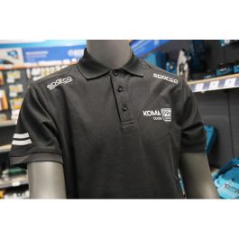 Sparco Polo técnico con zonas reflectantes, hombros reforzados, inserciones a contraste - Negro, Talla M Sparco Polo técnico con zonas reflectantes, hombros reforzados, inserciones a contraste - Negro, Talla M