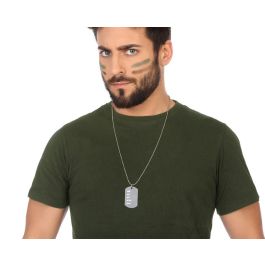 Placa de Identificación Militar Metálica Plateada Accesorio para Disfraces Adulto Precio: 1.49999949. SKU: S1130041