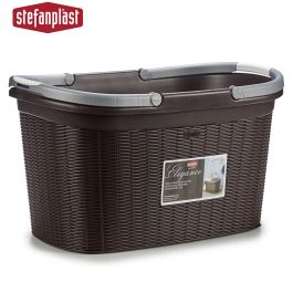Stefanplast Cesto Ropa Con Asas Elegance Surt Col 57.5 x 29 x 36.5 cm Capacidad 35L (Set de 15)