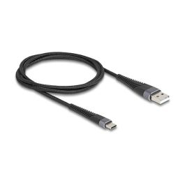 DeLOCK Cable USB 2.0 Tipo A a Tipo C 1m, Textil, 0.48 Gbit/s, Carga Rápida USB Power Delivery hasta 60W, Negro Antracita Precio: 24.50000014. SKU: B1CR94KPEJ