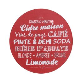 Totally Addict Juego de 4 Posavasos Industriel Diámetro 10 cm Diseños Surtidos