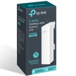 Punto de Acceso Repetidor Inalámbrico TP-Link CPE210 PoE 300Mbps/ 2.4GHz/ Antena de 9dBi/ WiFi 802.11n/b/g Punto de Acceso Repetidor Inalámbrico TP-Link CPE210 PoE 300Mbps/ 2.4GHz/ Antena de 9dBi/ WiFi 802.11n/b/g