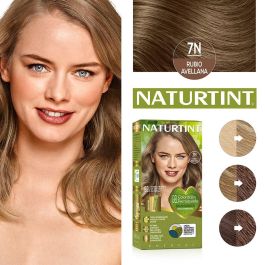 Naturtint Tinte sin Amoniaco #7N Rubio Avellana 170 ml Tinte Permanente Natural para Cabello con Cobertura de Canas