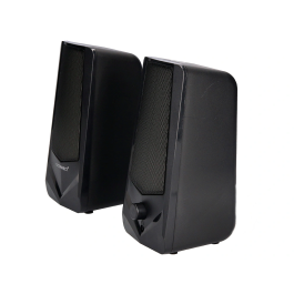 Q-connect Altavoces Bluetooth con Iluminación RGB 2x3W Control de Volumen Color Negro para PC y Consola