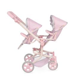 Decuevas Silla Gemelar Plegable y Multiposición para Muñecas de hasta 52 cm - Edad Recomendada +3 Años - Materiales: Metal, Plástico, Poliéster