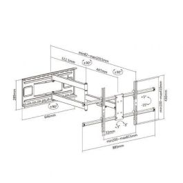 AISENS - SOPORTE PRO GIRATORIO, INCLINABLE Y NIVELABLE PARA MONITOR/TV 50KG DE 43-80, NEGRO AISENS - SOPORTE PRO GIRATORIO, INCLINABLE Y NIVELABLE PARA MONITOR/TV 50KG DE 43-80, NEGRO