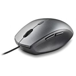 NGS MOTHGRAY Ratón Ergonómico con Cable, Botones Silenciosos, 800/1200/1600 DPI, Gris, USB a Tipo C, Plug&Play, Diestros NGS MOTHGRAY Ratón Ergonómico con Cable, Botones Silenciosos, 800/1200/1600 DPI, Gris, USB a Tipo C, Plug&Play, Diestros
