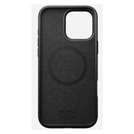 Nomad Funda Modern Leather Case para iPhone 16 Pro Max, Negro, Cuero Horween, Compatible con MagSafe, Protección Anticaídas