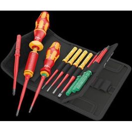 Wera 05006609001 Kraftform Kompakt VDE 16 Torque extra slim 1 TIE - Juego de destornilladores 16 piezas