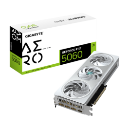 Gigabyte 9VN5060AO-00-G10 Tarjeta Gráfica GeForce RTX 5060 AERO OC 8GB GDDR7 WINDFORCE NVIDIA Blackwell DLSS 4