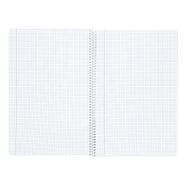 Liderpapel Cuaderno espiral A4 Wonder tapa plástico 80 hojas 90gr cuadro 4mm con margen colores surtidos
