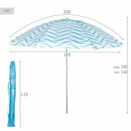 Sombrilla de playa Aktive Azul Ø 200 cm 200 x 190 x 200 cm (6 Unidades) Sombrilla de playa Aktive Azul Ø 200 cm 200 x 190 x 200 cm (6 Unidades)