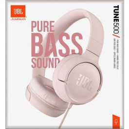 Auriculares JBL Tune 500/ con Micrófono/ Jack 3.5/ Rosas Auriculares JBL Tune 500/ con Micrófono/ Jack 3.5/ Rosas