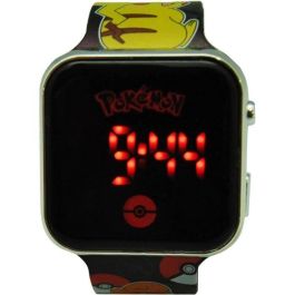 Kids Licensing Pok4322 Reloj LED Digital de Muñeca Pokémon para Niños con Funciones de Hora y Fecha, Diseño Temático Pikachu, Ideal para Mayores de 5 Años
