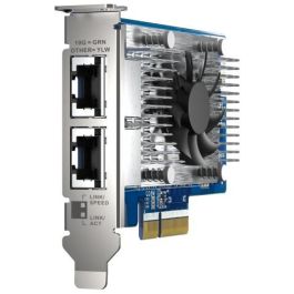 Qnap QXG-10G2T-X710 Tarjeta de Red PCIe 3.0 x4 con 2 Puertos RJ45 10GbE, NBASE-T y Controlador Intel X710
