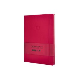 Cuaderno Con Gomilla Antartik Notes Tapa Dura A4 Hojas Puntos Burdeos 100 Hojas 80 gr Fsc